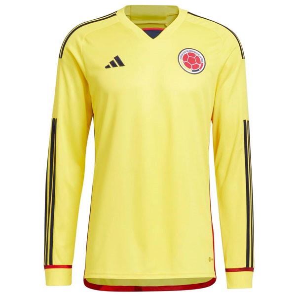 Tailandia Camiseta Colombia 1ª ML 2022-2023 Amarillo